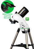 Skywatcher Skymax 102 AZ Go2 Wifi Maksutov with Smartphone Adapter Ktec Telescopes Ireland