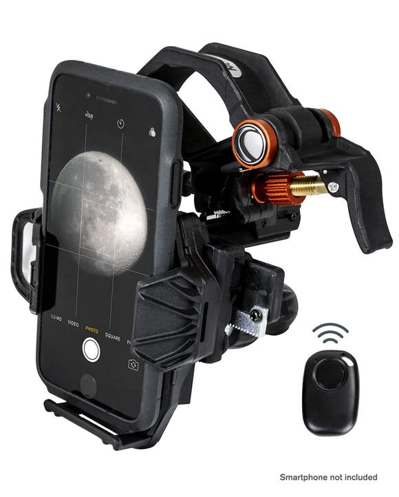 Celestron NEXYZ DX 3 Axis Universal Smartphone Adapter with Bluetooth Shutter Release Ktec Telescopes Ireland
